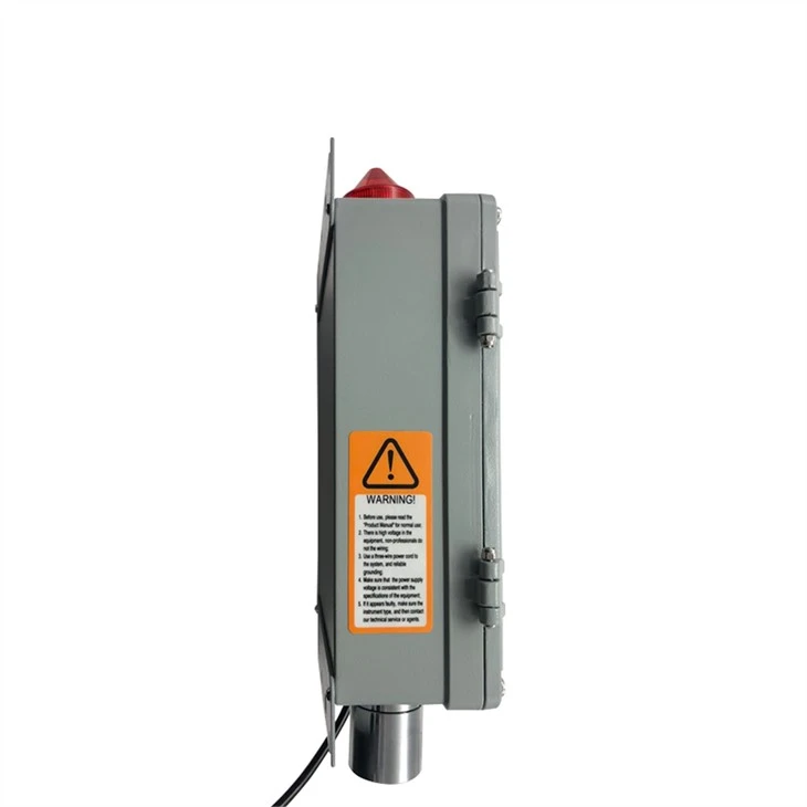 Wall mounted oxygen gas leak alarm detector